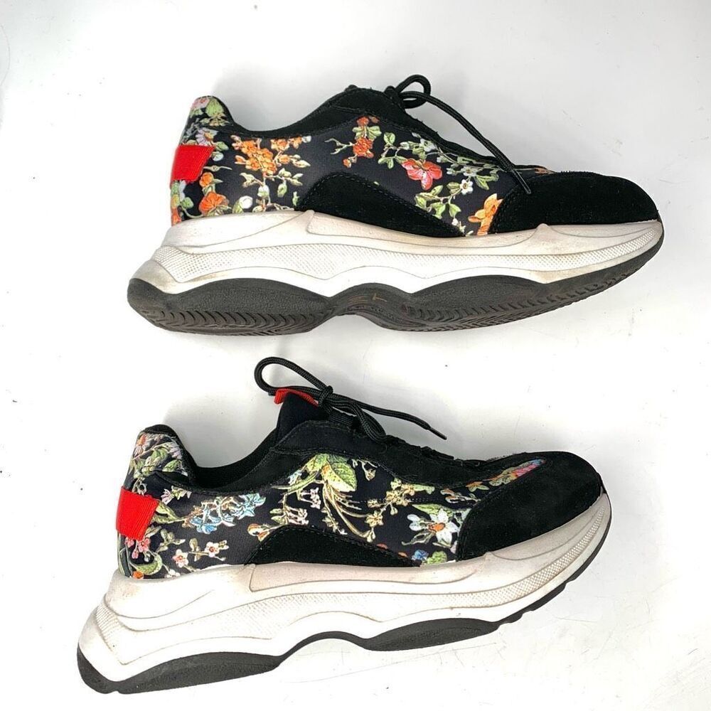 ASOS the dad sneaker floral platform sz 39 or 8.5 -9 womens